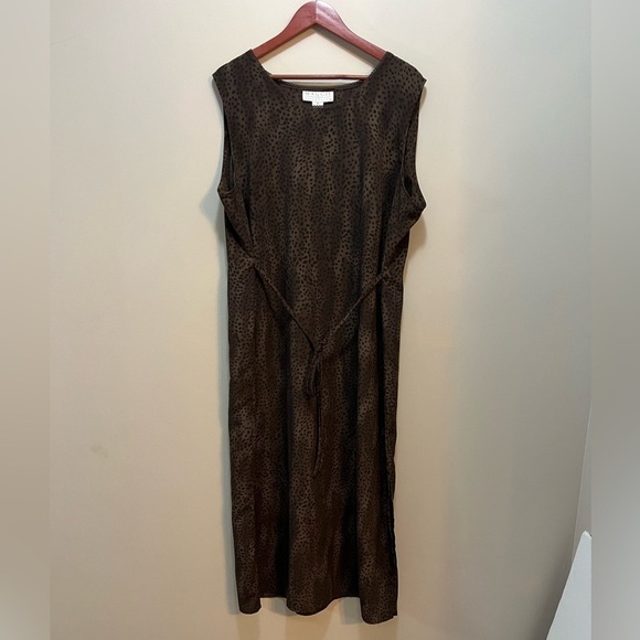 Vintage Maxi Maggie McNaughton 90s Snake Print Dress Plus size 3X - Picture 10 of 11